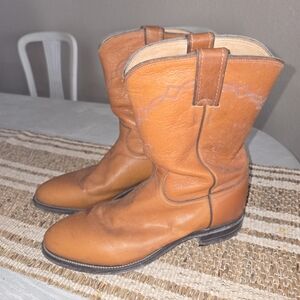 Mens Sz 9 D Justin Leathee Boots